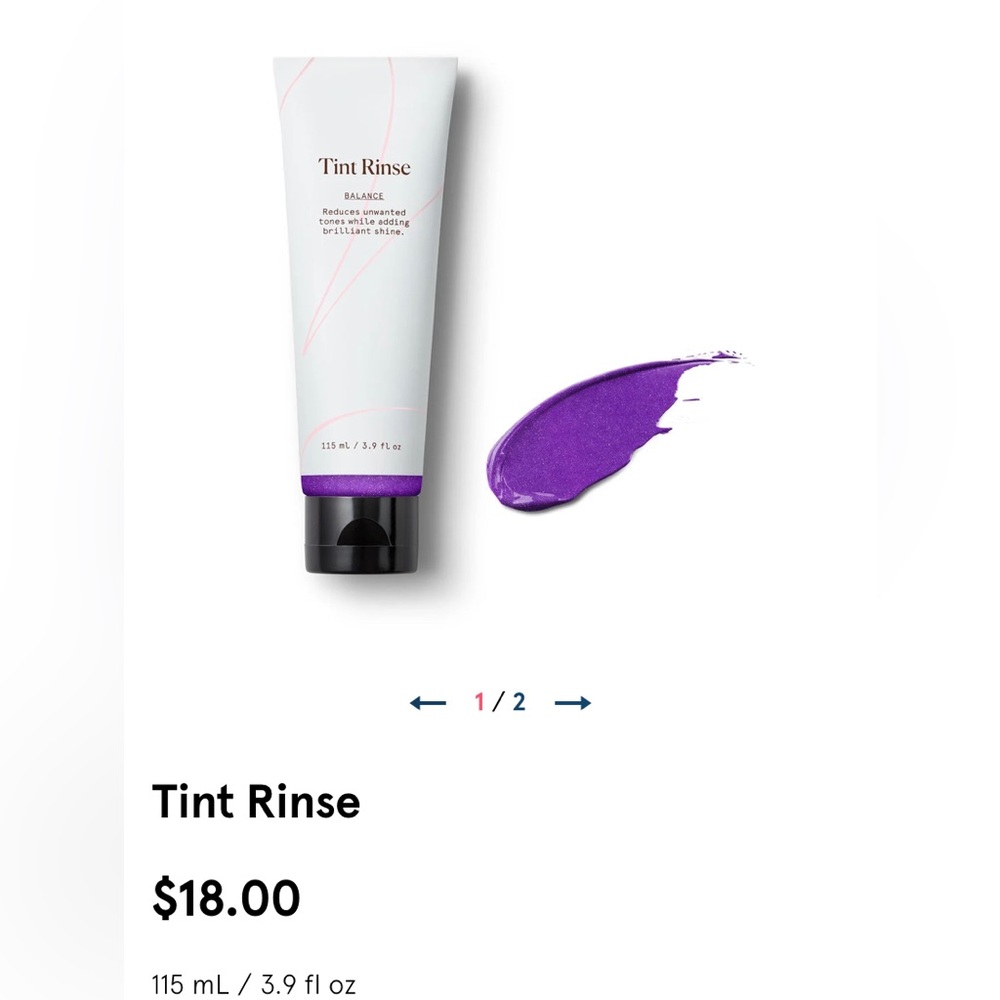 eSalon TINT RINSE BALANCE NEW Full Size 115 ml / 3.9 oz Control Brassiness